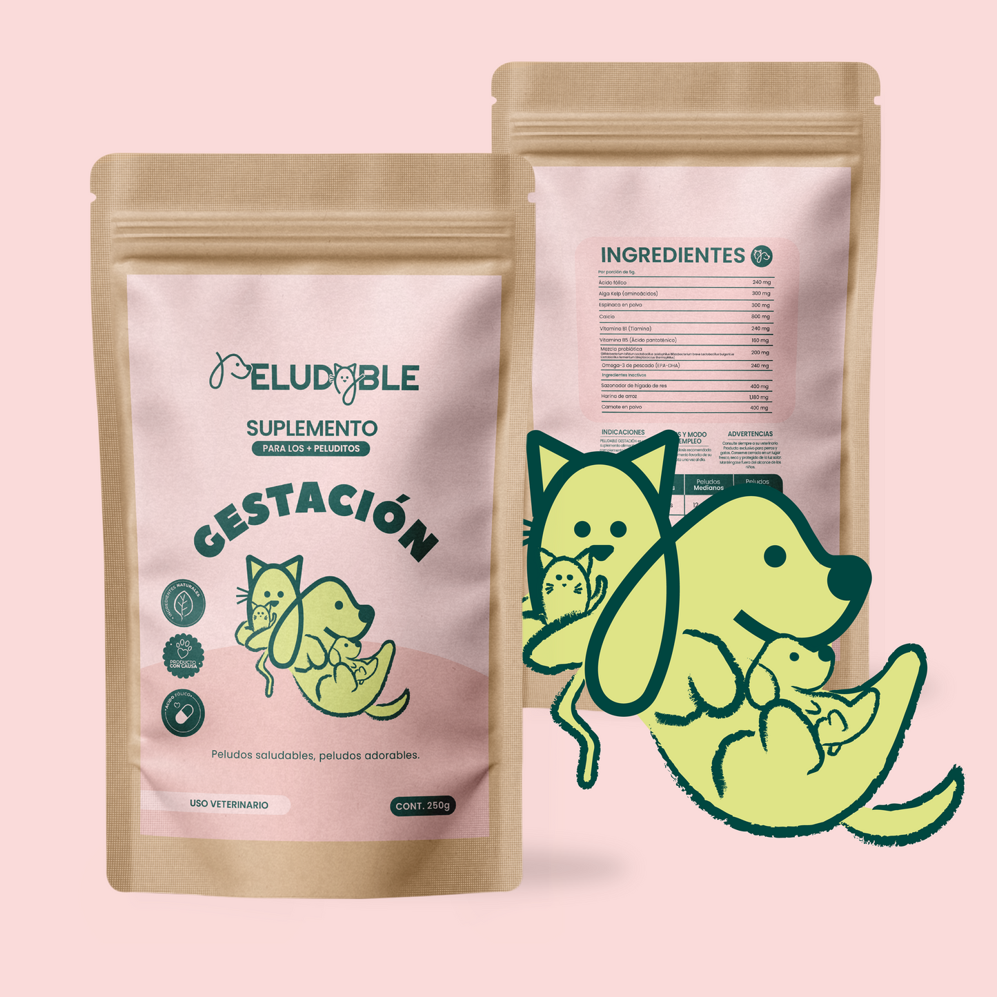 Gestación Suplemento Alimenticio Para Mascotas