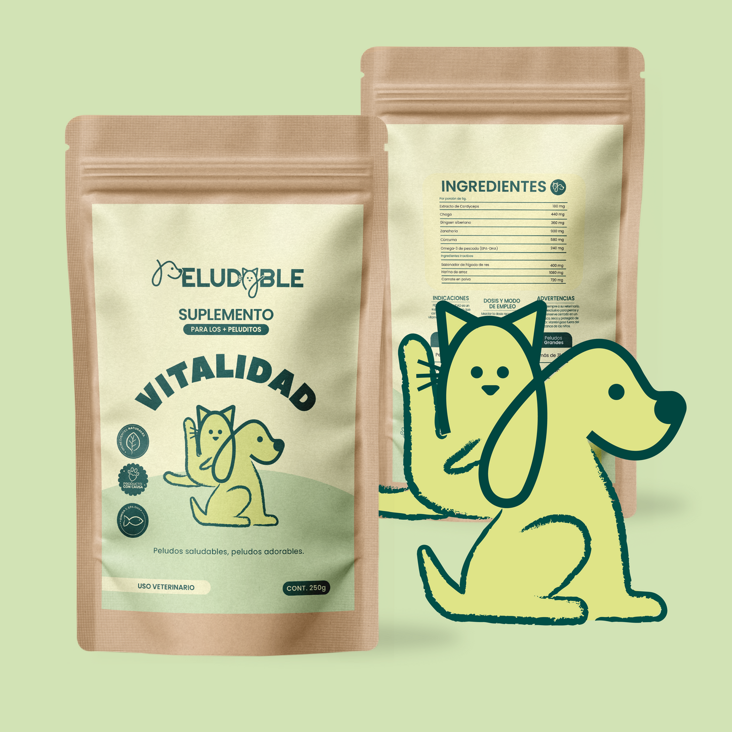 Vitalidad Suplemento Alimenticio Para Mascotas