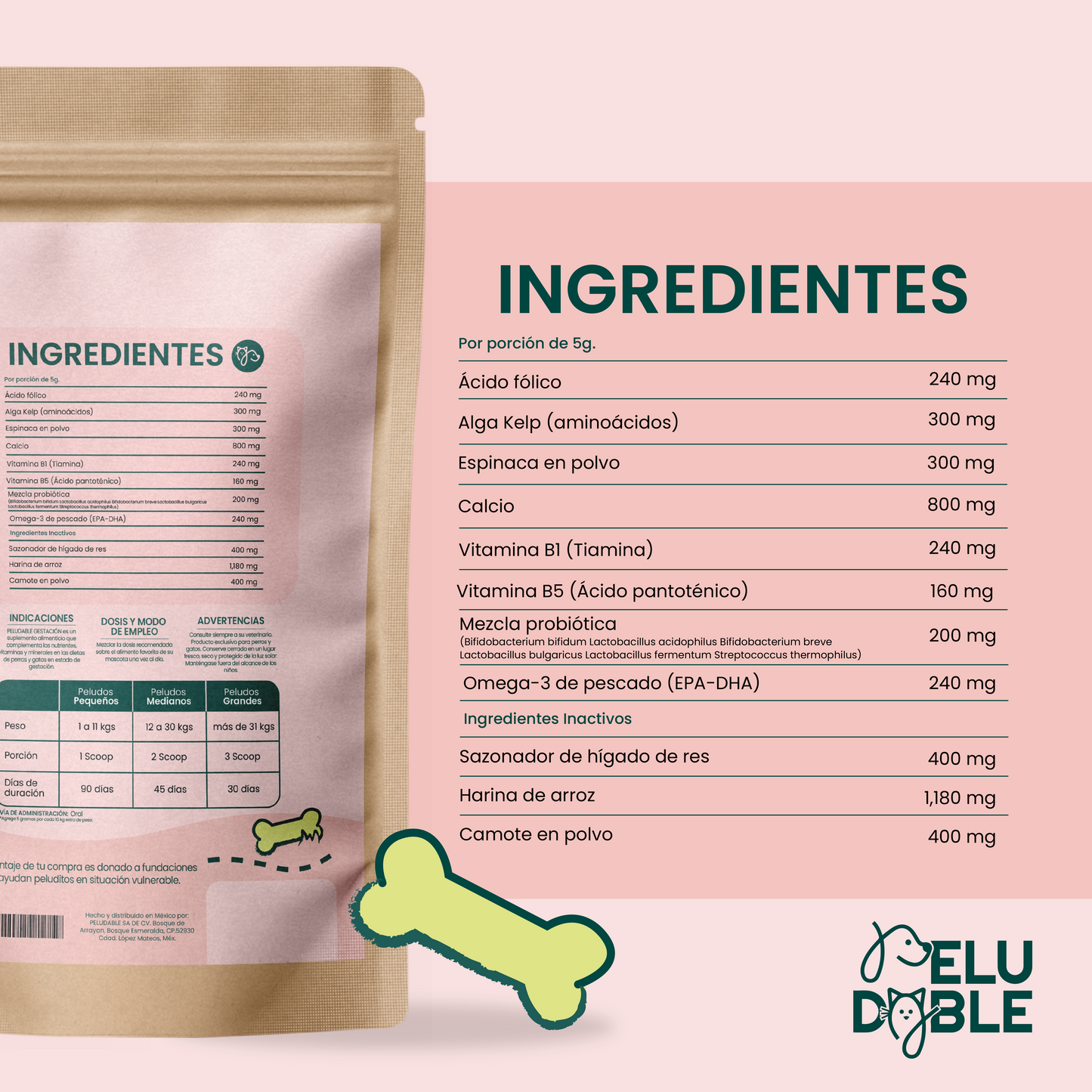 Gestación Suplemento Alimenticio Para Mascotas